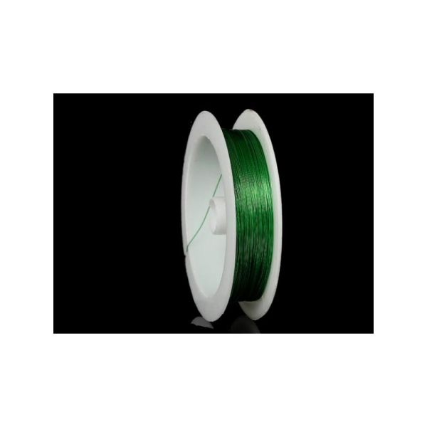 Fil Cuivré 0.3mm Couleur Vert, Bobine De 23 Mètres - Photo n°1
