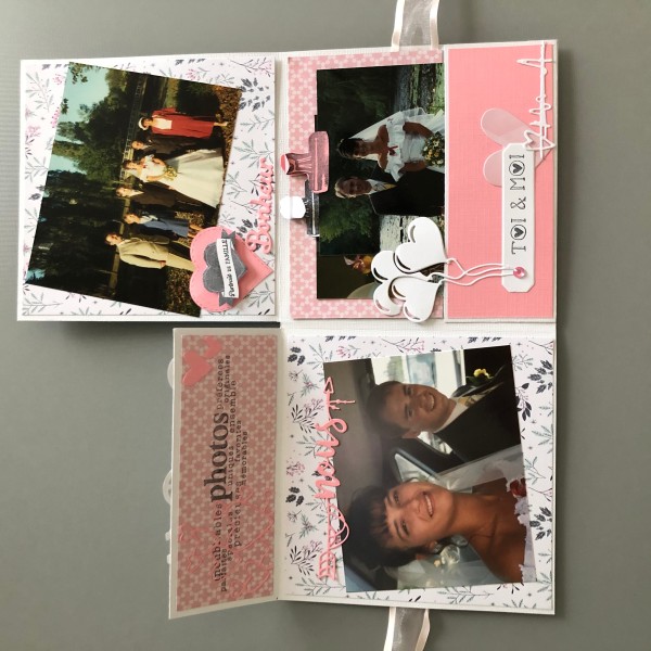 Kit scrapbooking mini album mariage - Photo n°1