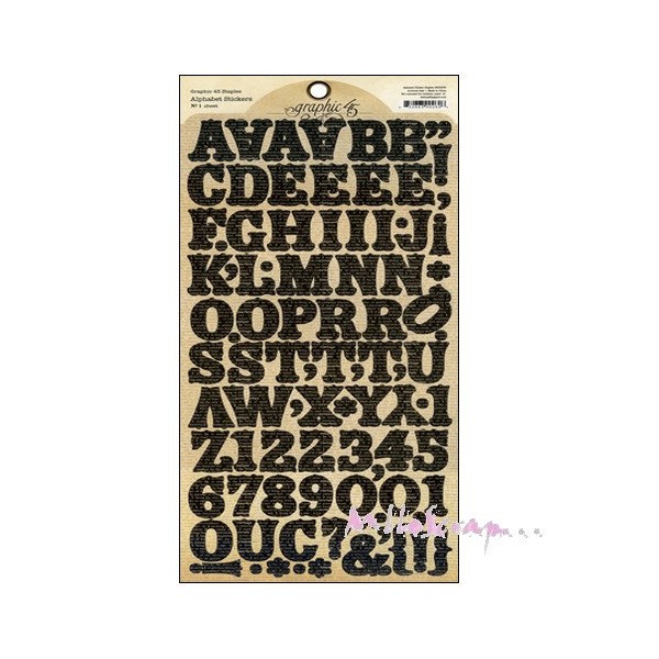 Stickers alphabet Graphic 45 - Photo n°1