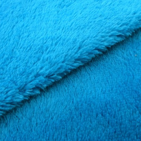 Tissu Doudou - Bleu Canard - Vendu par 10 cm