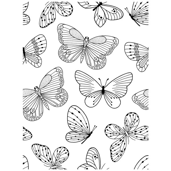 Tampon Clear Artemio - 7 x 8 cm - Papillon  - 1 pce - Photo n°2
