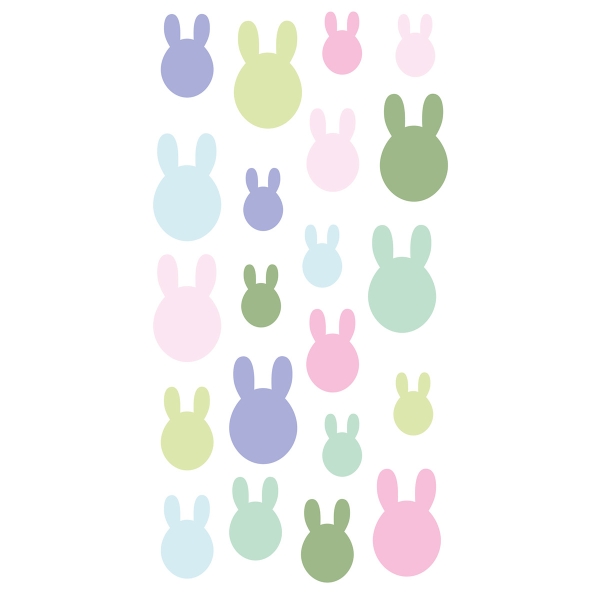 Stickers Puffies Artemio - Collection Easter Mood - Lapins - 21 pcs - Photo n°2