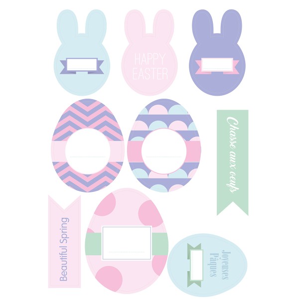 Stickers XL Artemio - Collection Easter Mood - 21 pcs - Photo n°2
