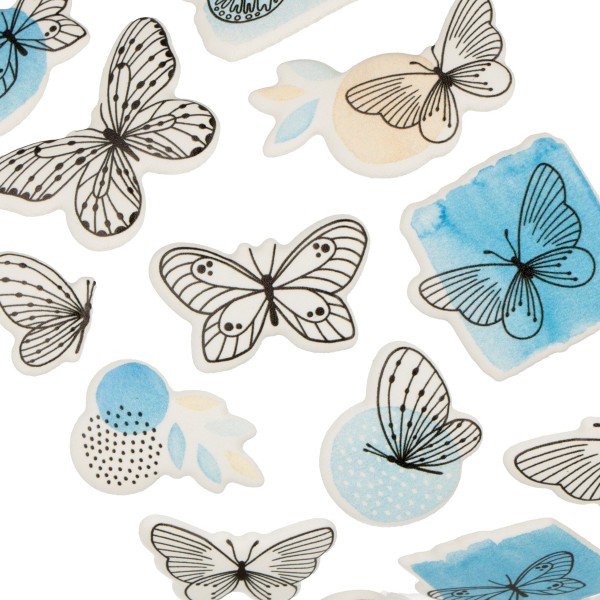 Stickers Puffies Artemio - Collection Mon essentiel - Papillons - 17 pcs - Photo n°4