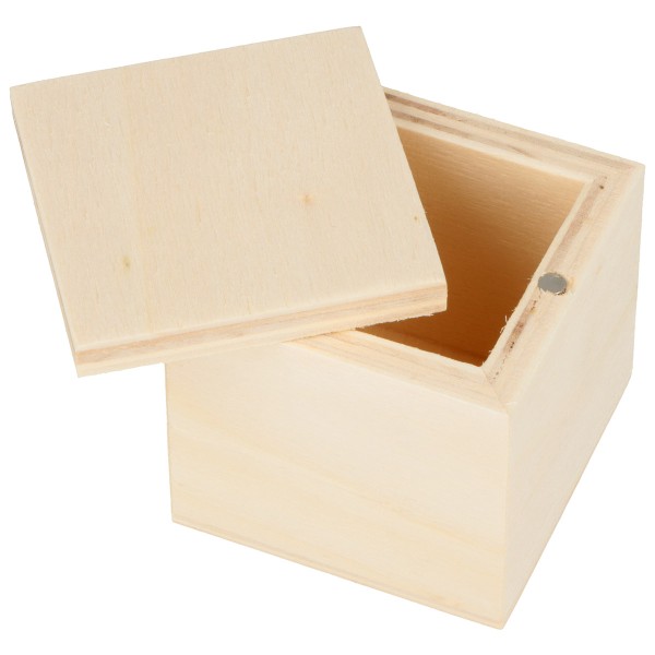 Boîtes en bois à décorer - 5 x 5 cm - 6 pcs - Photo n°2