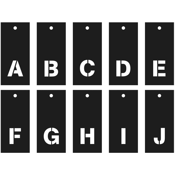 Pochoirs Multi-usage - Alphabet, Chiffres et symboles - 70 pcs - Photo n°4