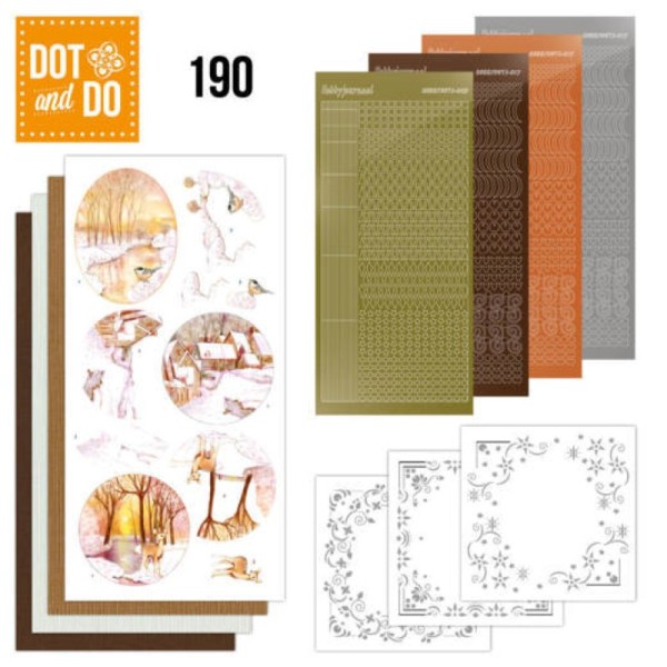 Dot and do 190 - kit Carte 3D - Forêt en hiver - Photo n°1