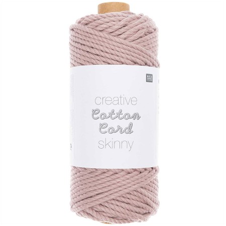 Bobine coton câblé - Cotton Cord Rico Design - Lilas - 3 mm - 55 m
