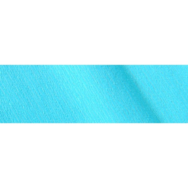 Rouleau de papier crépon, 32 g/m2, 0.5 x 2.5m bleu turquoise - Photo n°1