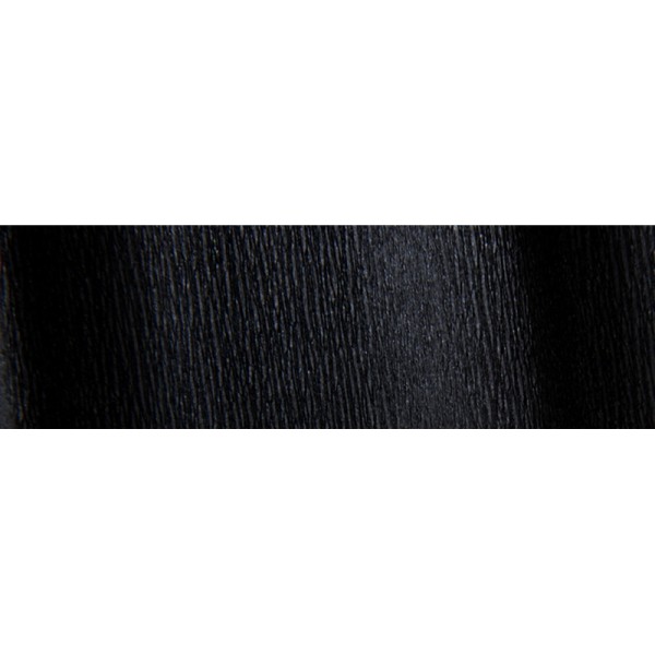 Rouleau de papier crépon, 32 g/m2, 0.5 x 2.5m  noir - Photo n°1