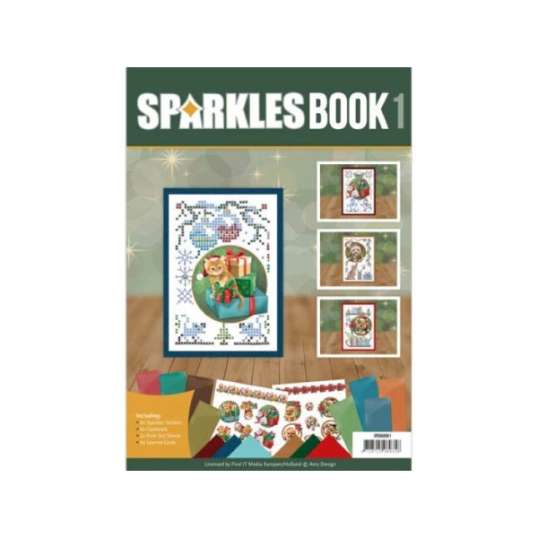 Livre Sparkles A6 N°1 - Animaux à Noël - Photo n°1