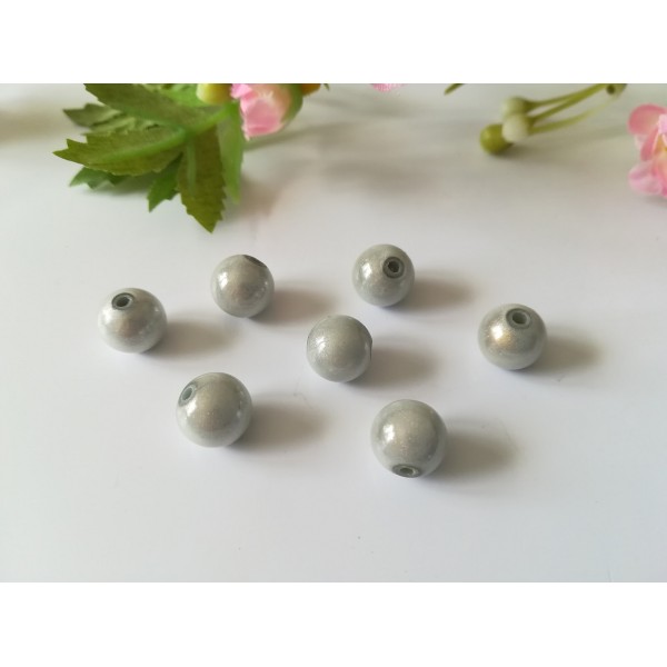 Perles magiques 10 mm blanche x 10 - Photo n°1