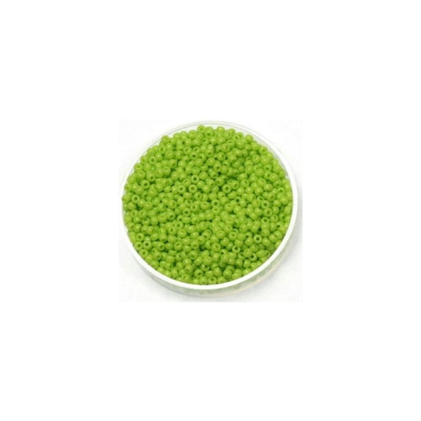 15 Grammes De Perles Miyuki Rocailles 11/0 Vert Chartreuse Opaque 416 - Photo n°1