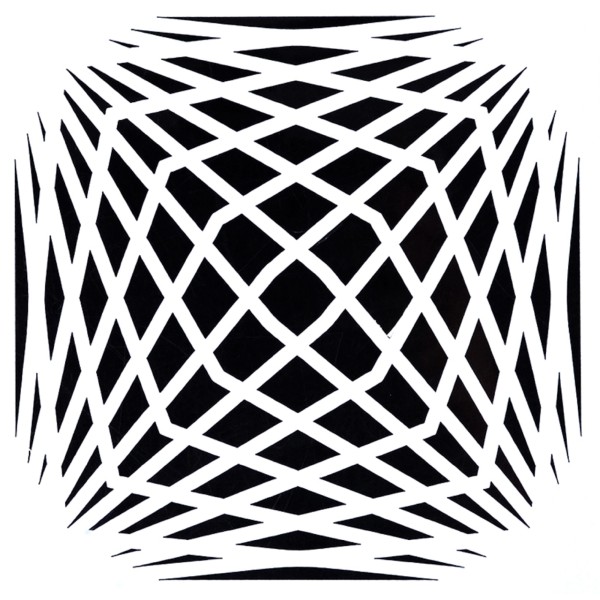 POCHOIR PLASTIQUE 13*13m : motif géométrie (08) - Photo n°1