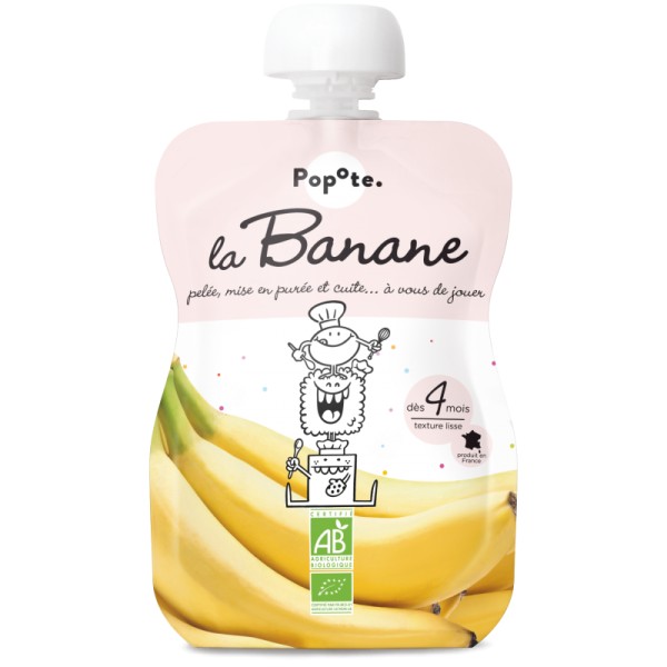 Petite gourde de  Banane dès 4 mois - Popote - L'unité - Photo n°1