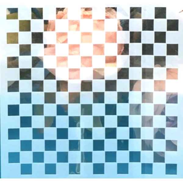 POCHOIR PLASTIQUE 13*13cm : motif géométrie (15) - Photo n°1