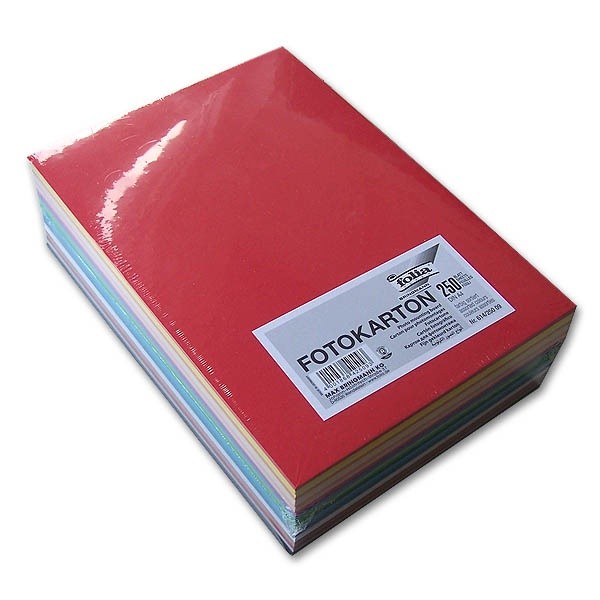 Carton de bricolage, A4, 300 g/m2 - 25 couleurs - Papier couleur - Creavea