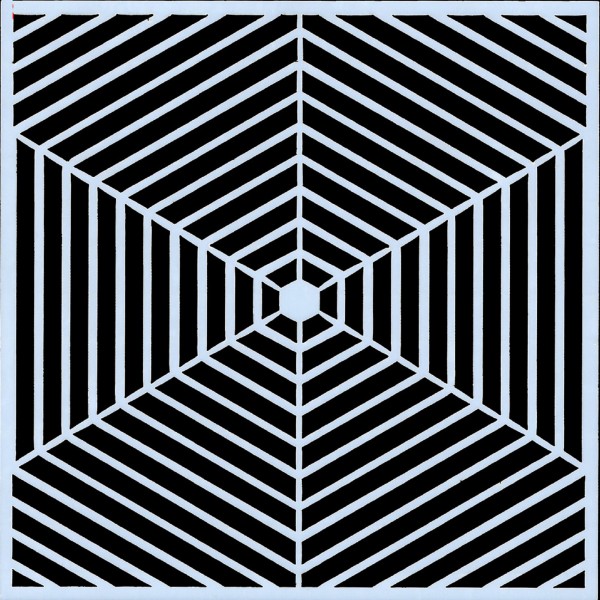 POCHOIR PLASTIQUE 13*13cm : motif géométrie (09) - Photo n°1