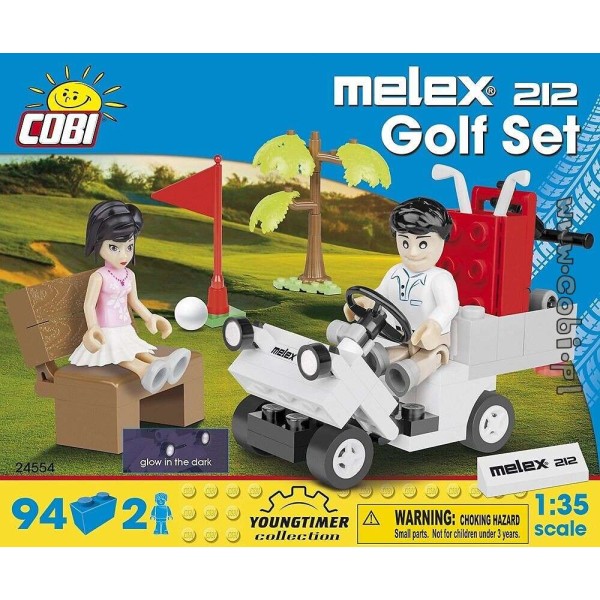 Melex 212 Golf Set - 94 pièces - 2 figurines 1/35 Cobi - Photo n°1