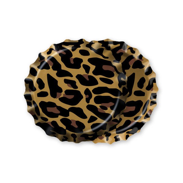 Capsules Bottlecaps décorées léopard - 12 pièces - Photo n°1