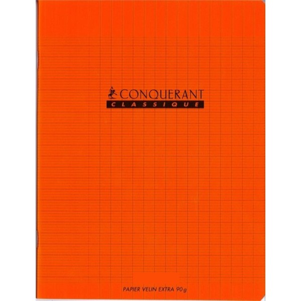 Cahier 17x22 - 48 pages - Séyès - Polypro orange - Photo n°1