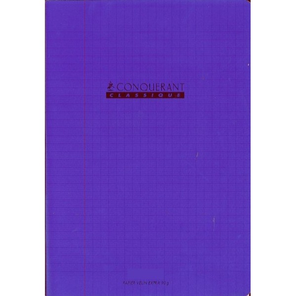 Cahier 17x22 - 48 pages - Séyès - Polypro violet - Photo n°1