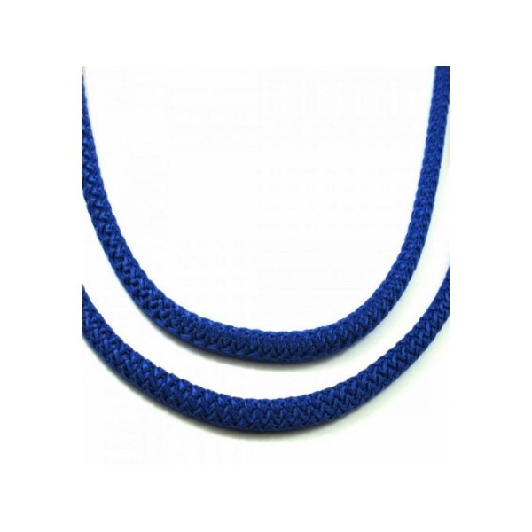 Corde Tressée Diamètre 5mm, Bleu Médium, Au Mètre - Photo n°1