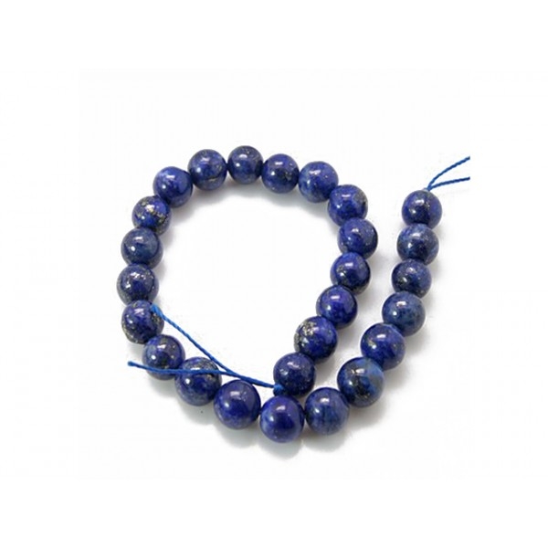 45 Perles Lapis Lazuli Naturelles Rondes 4mm - Photo n°1