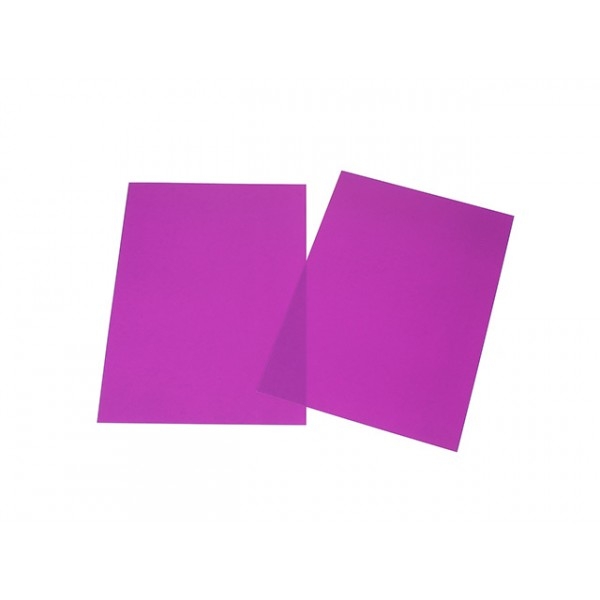 Feuille De Plastique Dingue Couleur Violet 29x20cm - Photo n°1