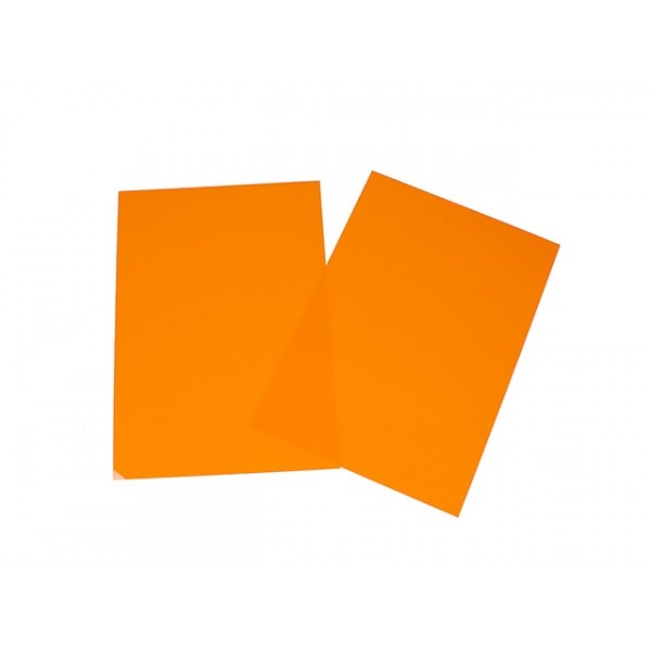 Feuille De Plastique Dingue Couleur Orange 29x20cm - Photo n°1