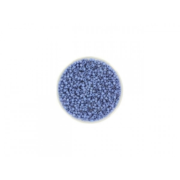 5 Grammes De Perles Miyuki Delica 11/0 Opaque Glazed Frosted Rainbow Soft Blue - Photo n°1