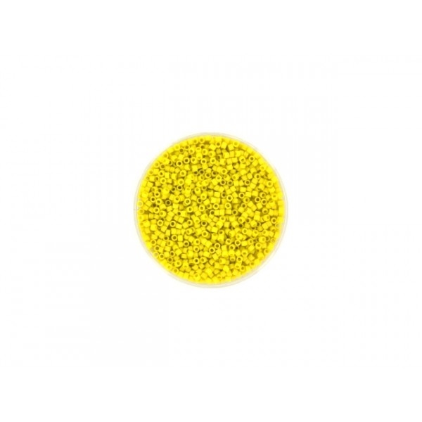 5 Grammes De Perles Miyuki Delica 11/0 Opaque Glazed Frosted Yellow - Photo n°1