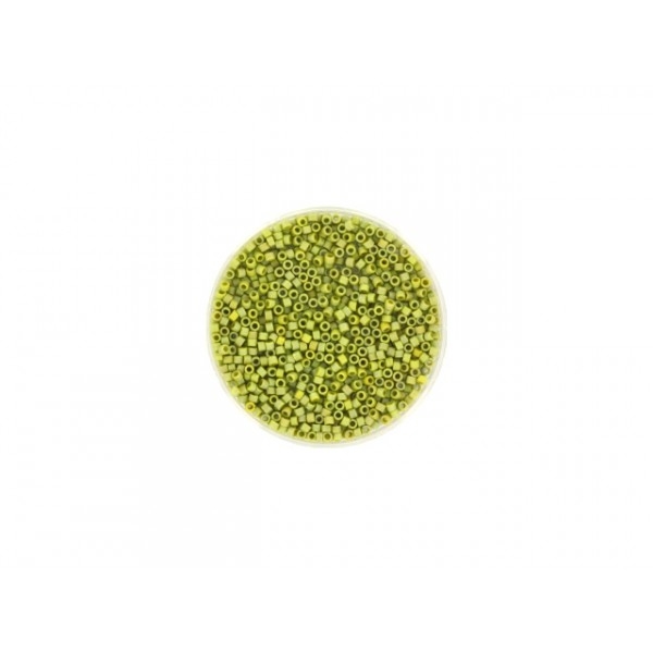 5 Grammes De Perles Miyuki Delica 11/0 Opaque Glazed Frosted Rainbow Olive - Photo n°1