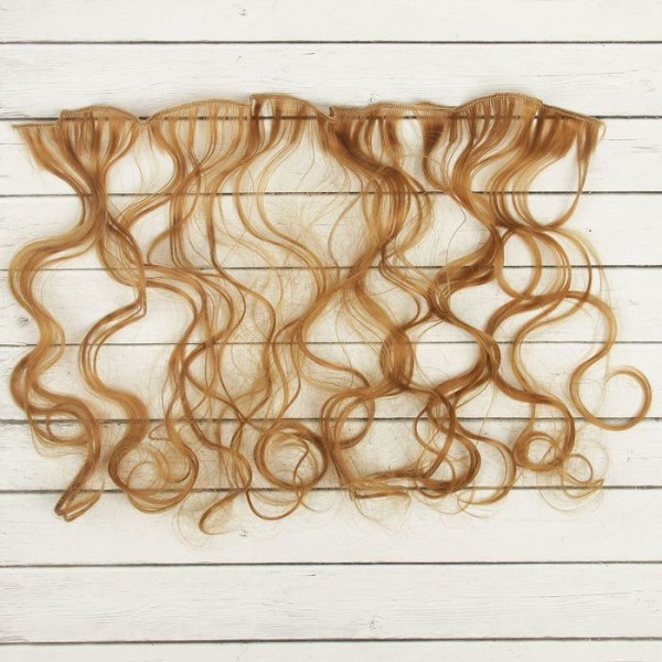 Cheveux Artificiels pour poupée, arc, bouclés, Longueur De Cheveux: 40 cm, Largeur: 50 cm, No 27 V, - Photo n°3