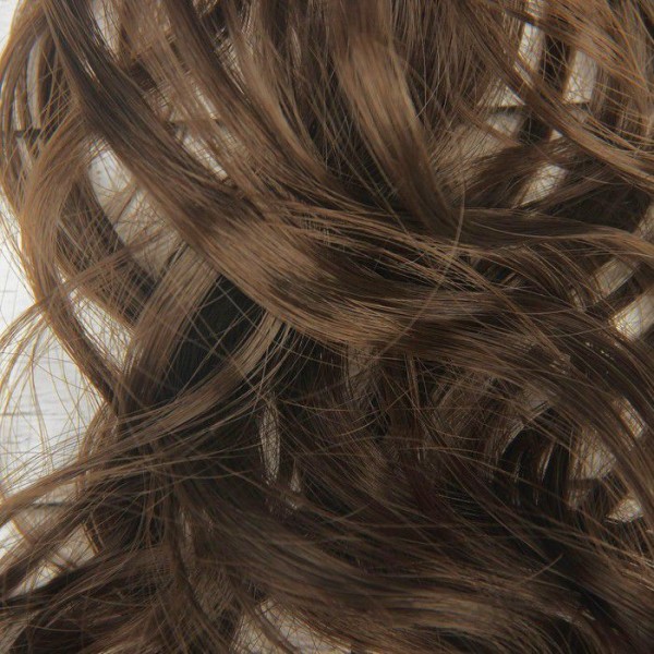 2 pièces, Cheveux Artificiels Pour Poupée, bouclés, longueur de cheveux: 40 cm, Largeur: 50 cm, No 8 - Photo n°4