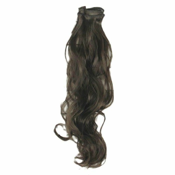 Cheveux Artificiels pour poupée, perruque, arc, bouclés, Longueur De Cheveux: 40 cm, Largeur: 50 cm, - Photo n°1