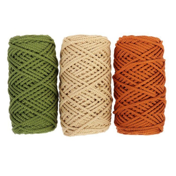 Cordon à tricoter en Polyester, Artisanat, chanvre, Bijoux, macramé, ciré, coton, Bracelet En Cordon - Photo n°1