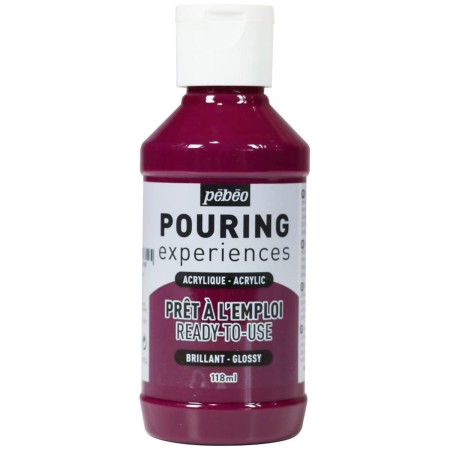 Peinture Acrylique Pouring Pébéo - Magenta Foncé - 118 ml