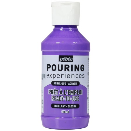 Peinture Acrylique Pouring Pébéo - Violet Clair - 118 ml