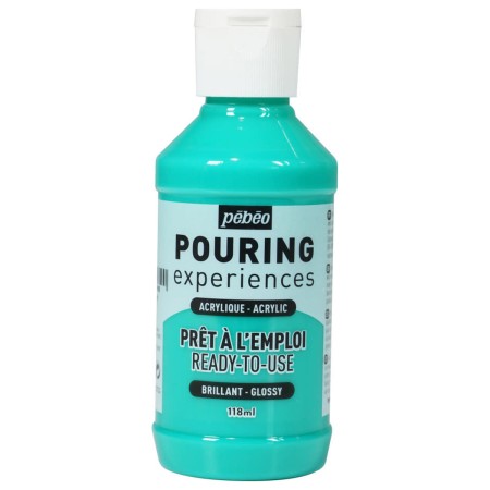 Peinture Acrylique Pouring Pébéo - Vert d'eau - 118 ml