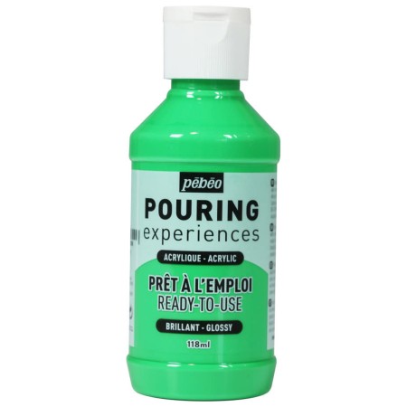 Peinture Acrylique Pouring Pébéo - Vert lumière - 118 ml