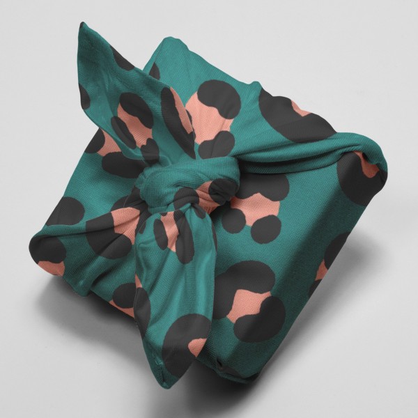 Tissu cretonne Rico Design - Motif Léopard Vert Canard - Vendu par 10 cm - Photo n°5