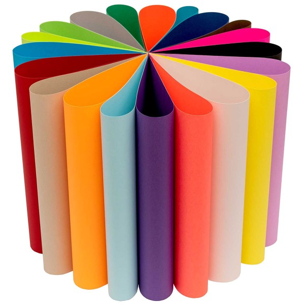 Bloc de papier scrapbooking Uni Rico Design - Multicolore - Format A3 - 20 feuilles - Photo n°2