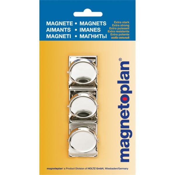 Clip magnétique, 35 mm - Argent - Photo n°1
