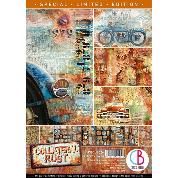 Papier scrapbooking Ciao Bella - Collateral Rust - A4 - 9 feuilles - Photo n°1