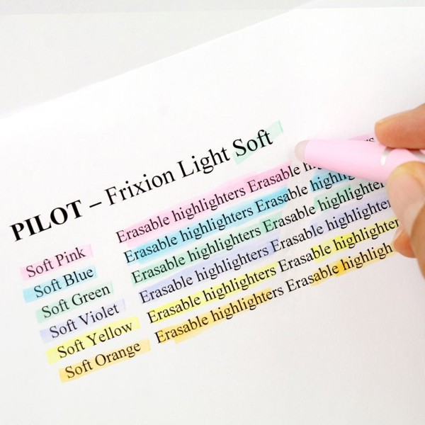 Surligneur effaçable Pilot - FriXion Light Soft - Plusieurs coloris disponibles - Photo n°4