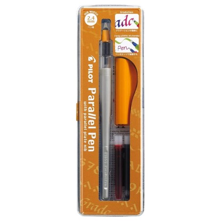 Stylo Plume pour Calligraphie - Parallel Pen Pilot - Orange - 2,4 mm