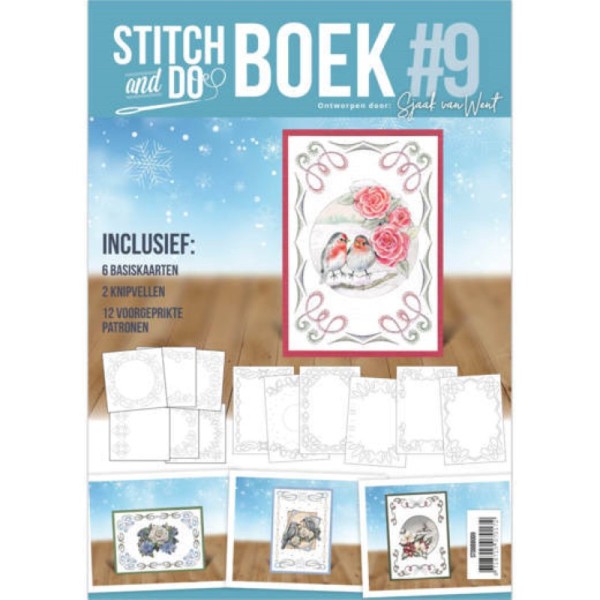 Stitch and Do Livre n°9 - Kit Carte 3D à broder - Fleurs et oiseaux - Photo n°1