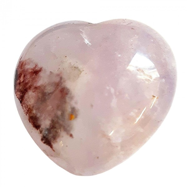 Coeur poli en améthyste violet clair 3cm diamètre - 15gr - Photo n°1