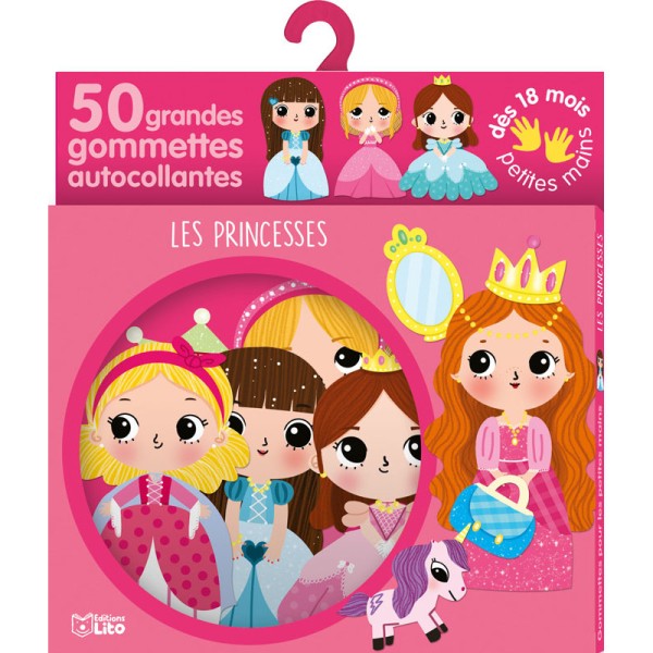Grandes Gommettes Les Princesses Boîte de 50 - Photo n°1